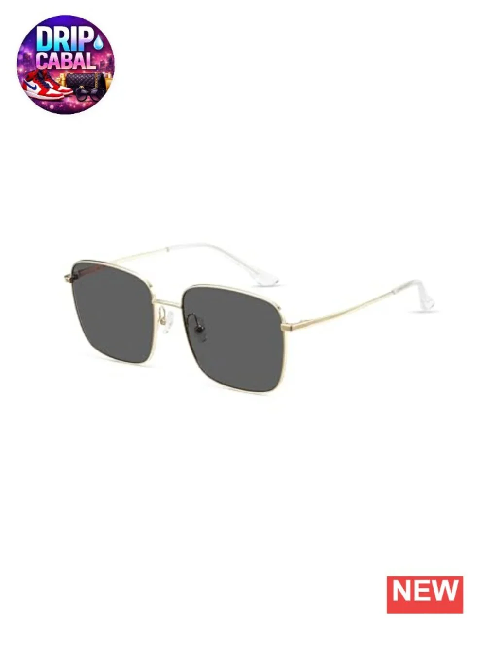 Oversized Square Sunglasses UV400 Beta-Titanium Acetate